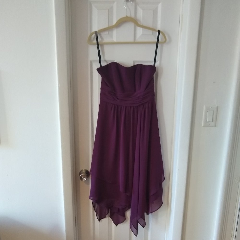 Alfred Angelo purple cocktail dress